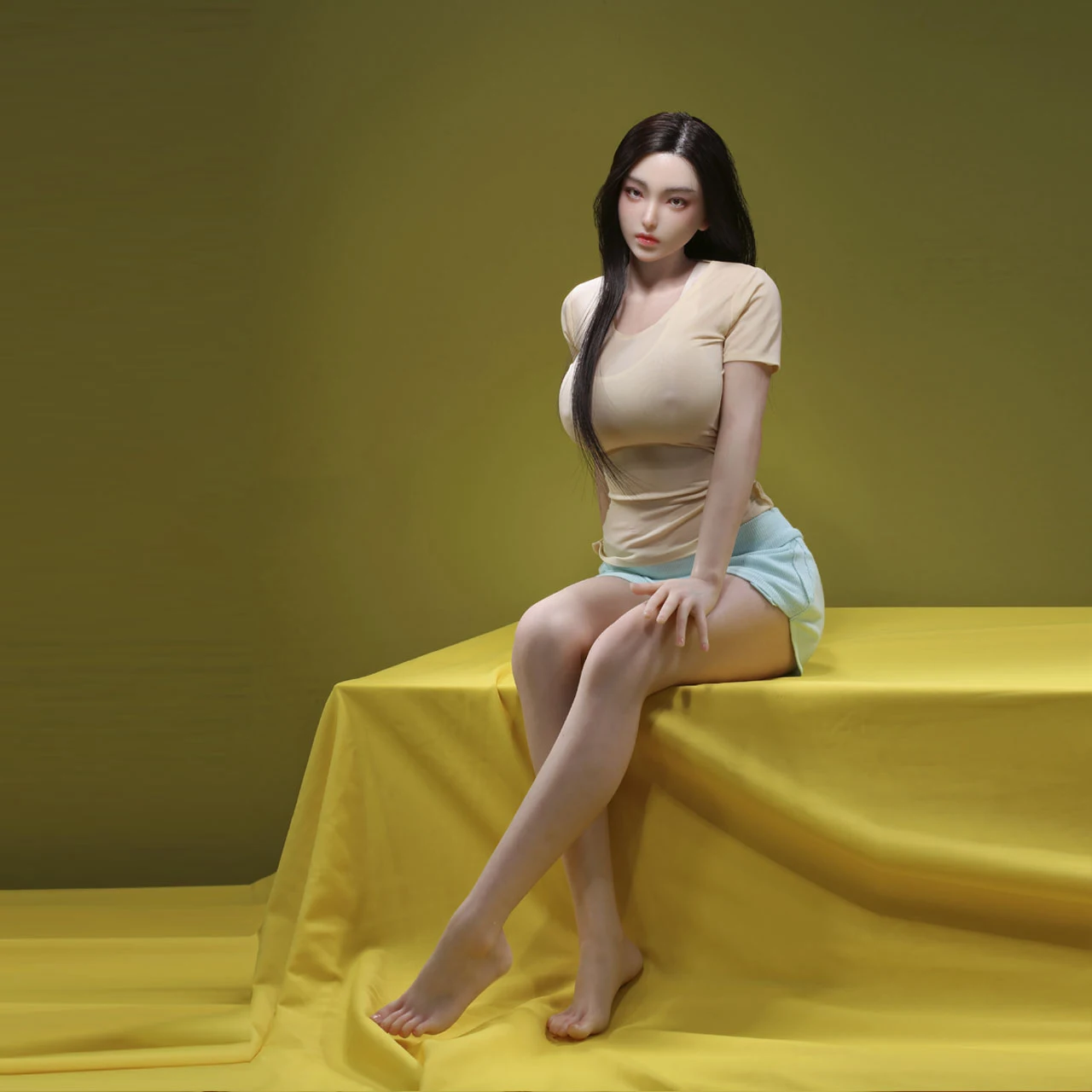 70 سنتيمتر 1/3 سيليكون دمية Yoonjoo الجمال اليوغا مجموعة الطبعة مجموعة كاملة عمل الشكل #2