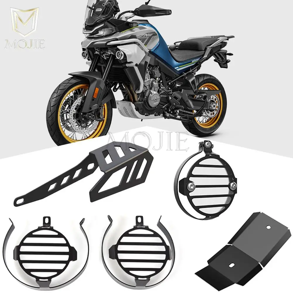 

Motorcycle Front Chain Guard Foglight Lamp Cover Exhaust pipe cylinder mud guard For CFMOTO 800MT 800 MT N39° 2021 2022 2023