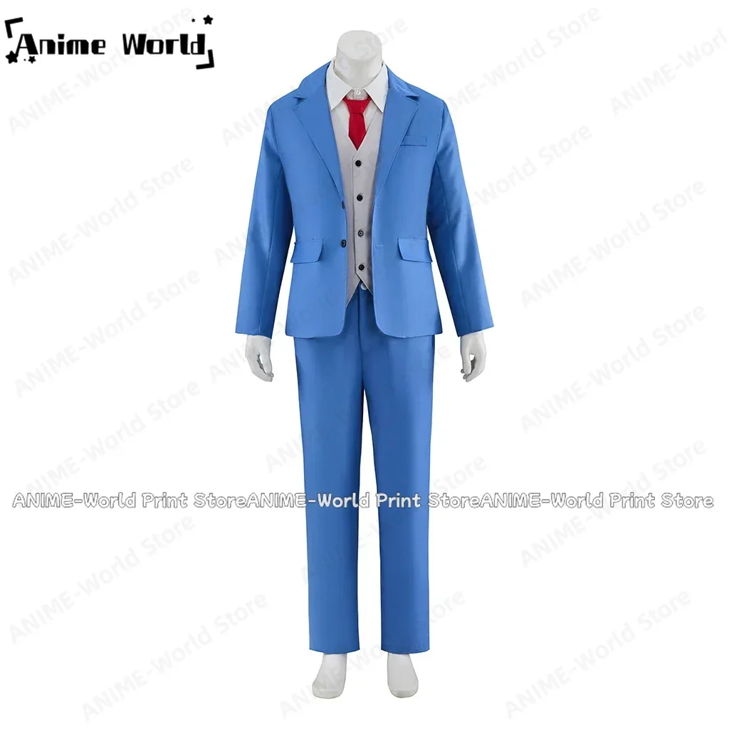 

《Custom Size》Game Ace Attorney Naruhodo Ryuichi Cosplay Costume Suit Uniform Halloween Any Size