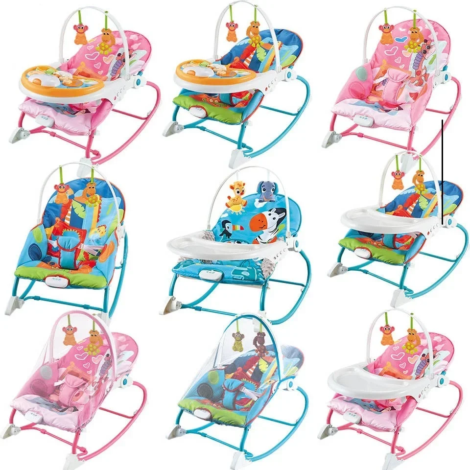 Baby Vibration Rocking Chair Musical Infant Rocker Chair Electric Baby Toy Rocker Bouncer Early Funny Girl Children Toys