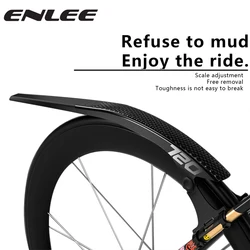 ENLEE Road Bike Fender Melon Car Gravel Bicycle Quick Removal And Extended Gear Rain Board Can Be Adjusted 700C Mud Removal