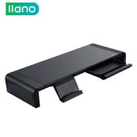 Llano Monitor Stand Computer Stand Folding Adjustable with Storage Drawer Tablet Phone Stand Heightening Shelf HUB Monitor Stand