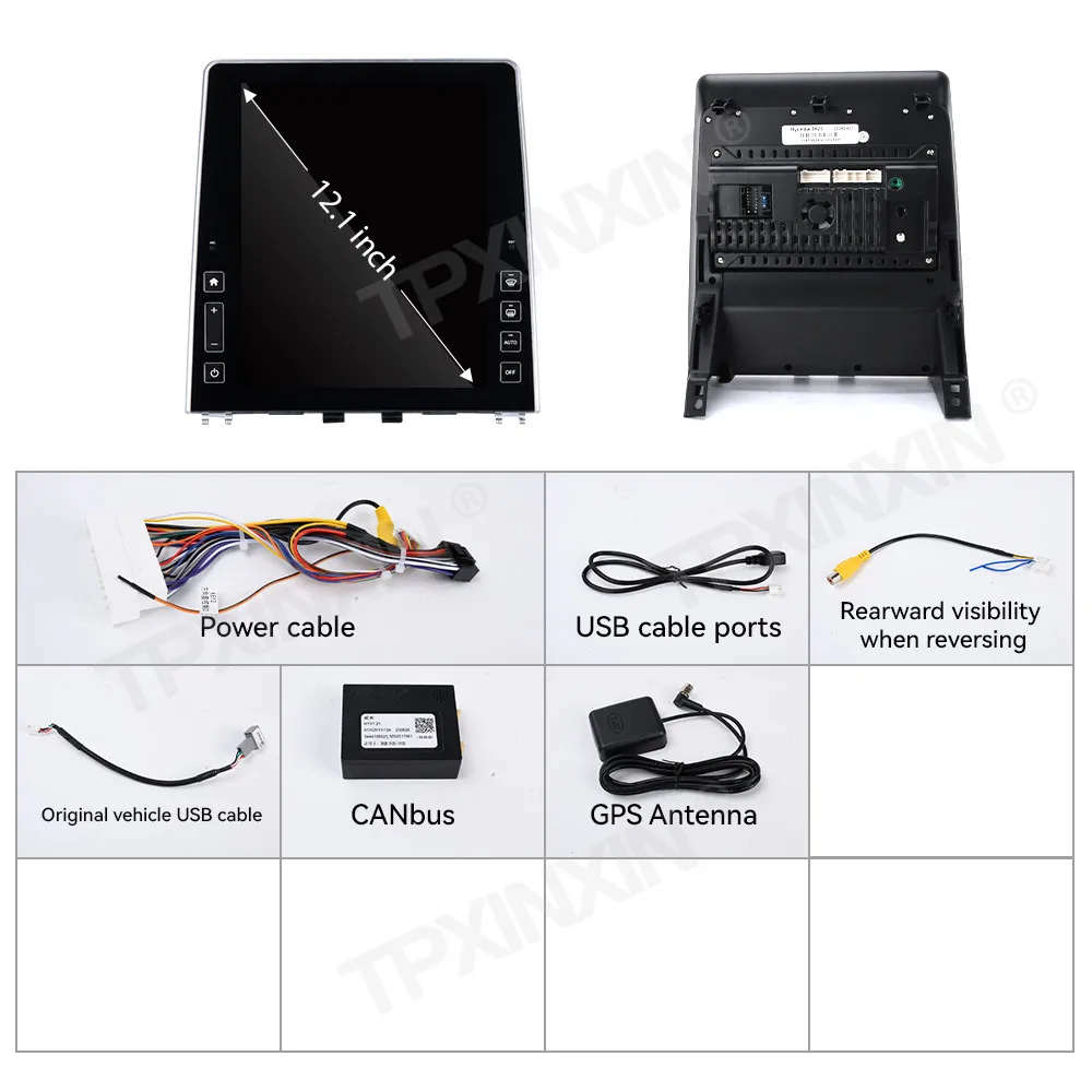 12.1'' Android 15 Car Radio For Hyundai Creta 2019-2020 Car Multimedia Video Player GPS Navigation Carplay Screen 4G WIFI