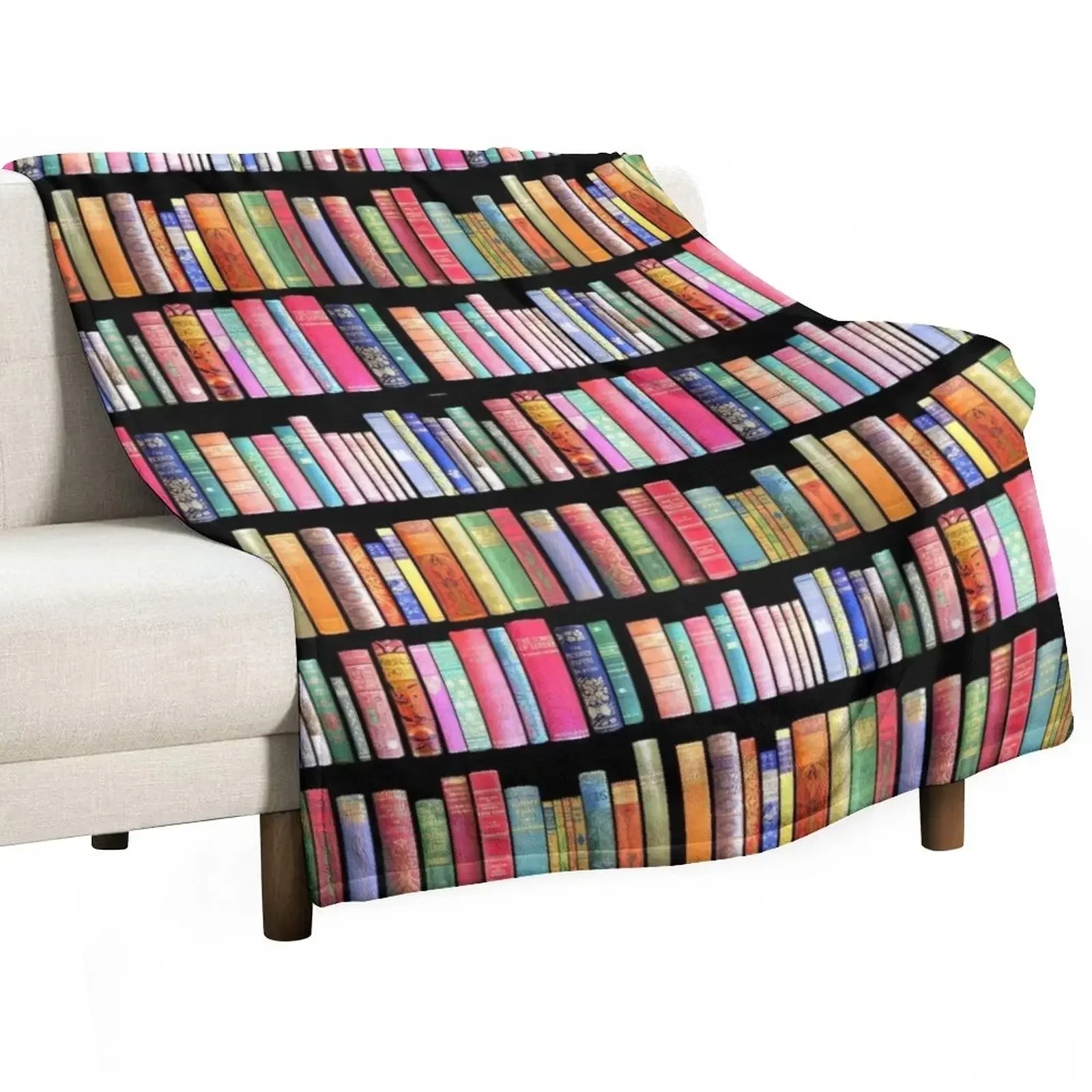 

Bookworms Delight / Antique Book Library for Bibliophile Throw Blanket Luxury Brand Picnic Blankets