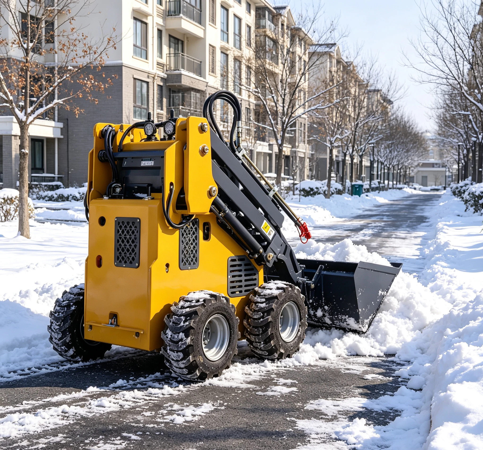 High-performance Cost-effective Mini Sliding Steering Loader with EPA Engine and Mini Tire Type Sliding Loader Customized