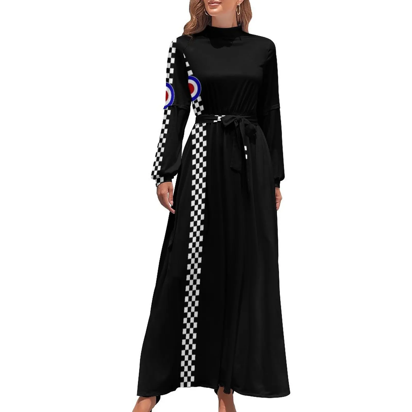 

Mod Target and Checkers. Long Dress evening dress woman Long dress Evening gown