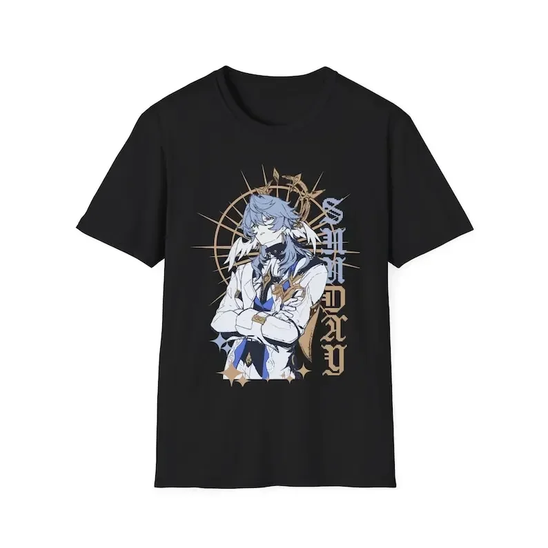 

Sunday Honkai Star Rail Print T-shirt Women Sunday Graphic Short Sleeve T Shirts Hot Game Streetwear Unisex Y2k Clothing Top Tee