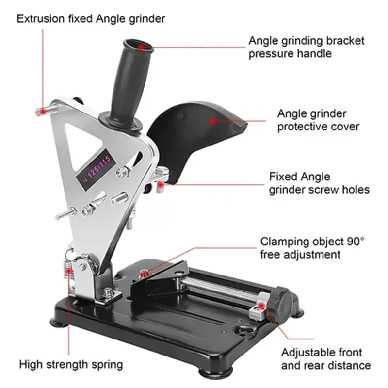 Angle Grinder Stand Multi-purpose Polisher Small Cutting Machine Mounting Bracket Modified Woodworking Table Saw Base Holder