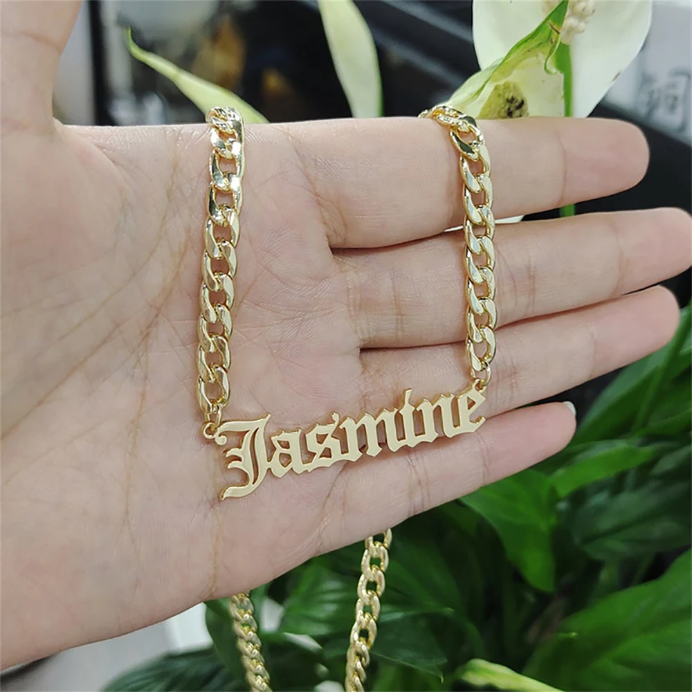 

Premium Gold Plated Layered Name Necklace, Custom Letter Pendant Multi-Strand Chain, Elegant High-Class Jewelry Gift For Her