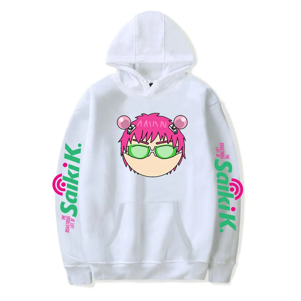 The Disastrous Life of Saiki K Vintage 90s Hoodie Unisex Harajuku Hip-hop Streetwear Sweatshirt Spring and Autumn Fashion