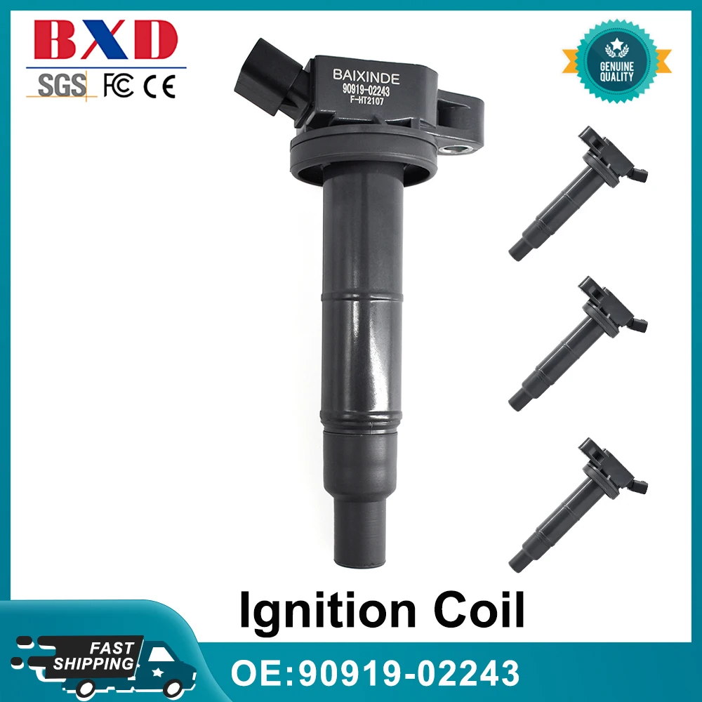 1/4 PCS OEM 90919-02243 90919-02244 Ignition Coil For Toyota- Camry Highlander RAV4 Lexus- Scion 2.4L Accessories