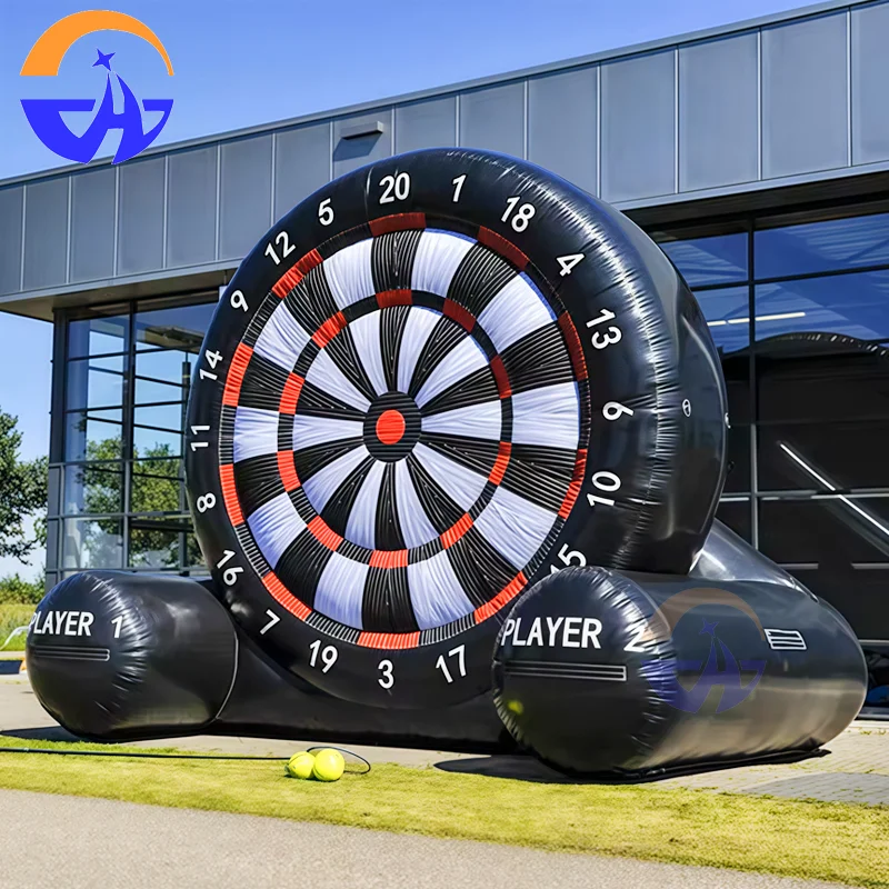 Inflatable Soccer Darts Board With Ball Oxford Inflatable Football Games Outdoor Human Dartboard Target Game For Kids Adults