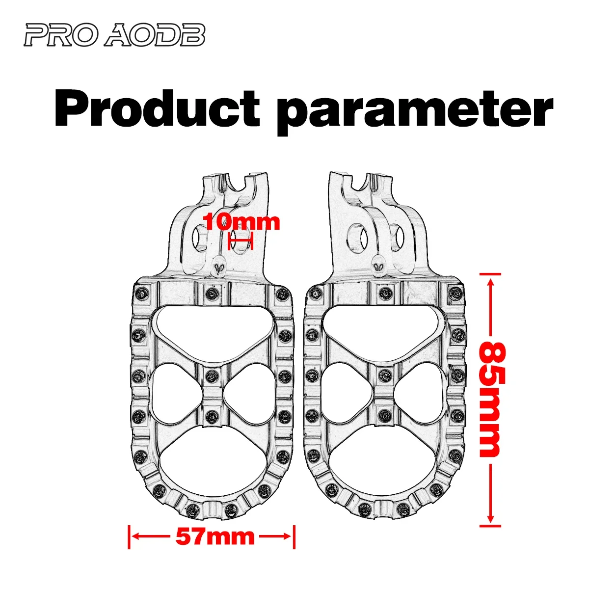 Motocross CNC FootRest Footpegs Foot Pegs Pedals For HONDA CRF125 CRF250 CR150R CRF250R CRF 250L 450L 1000L 1100L X RX M 250 450