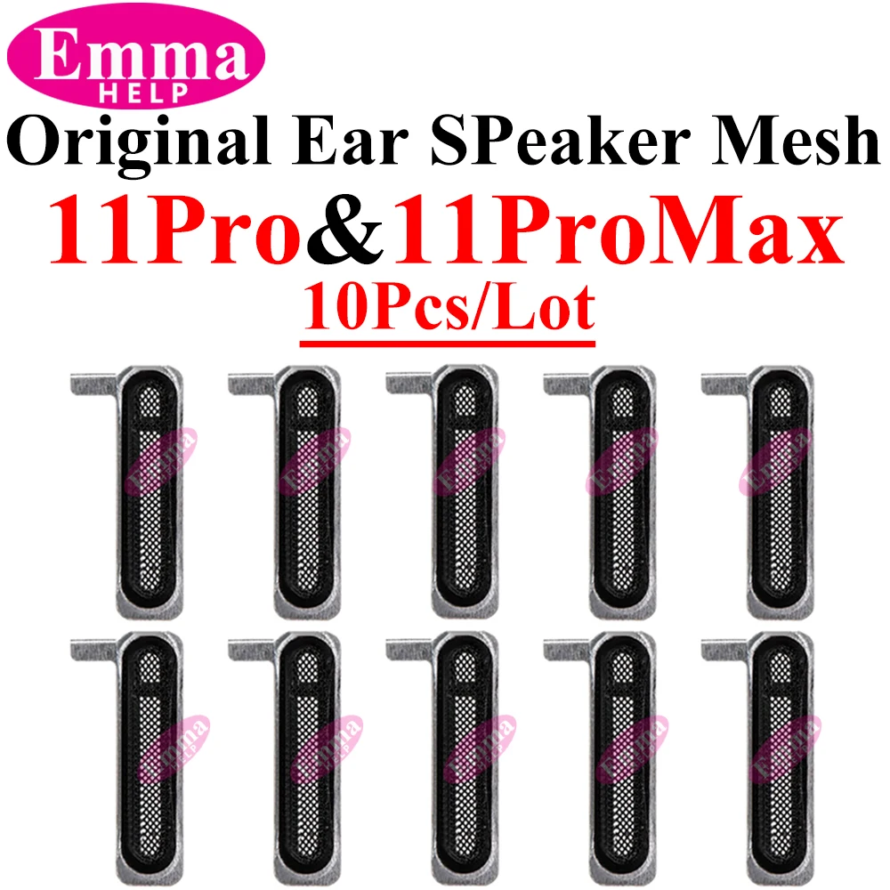 10Pcs Earpiece Ear Speaker Dust Filter Metal Mesh Net For iPhone 12 11 13 15 Pro Max 14 Plus XR XS X Top Adhesive Sticker Net