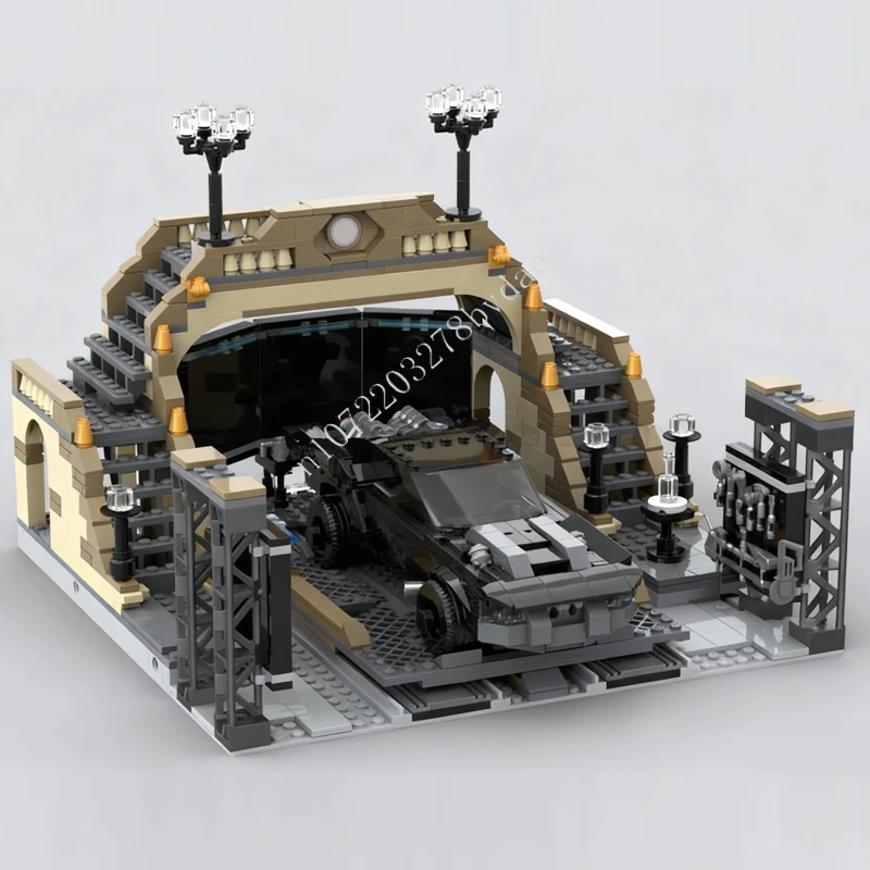 

10850 шт., наборы праздничных пазлов Batcave Secret Train Termina MOC Streetview, креативные игрушки на Рождество, день рождения, подарки для детей в возрасте