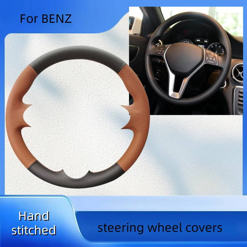 

DIY Hand-stitched Microfiber Leather Car Steering Wheel Cover For Mercedes Benz A-Class 2013-2015 B-Class 2011-2014 CLA-Class B1