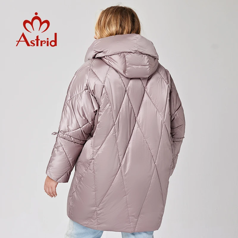 Aster D-chaqueta de invierno para mujer, Abrigo acolchado cálido con capucha y cremallera, Parka gruesa a la moda, prendas de vestir, W002, 2022