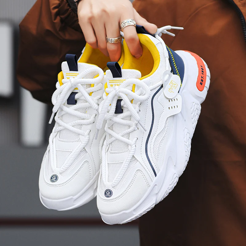 

Sports Shoes Male 2024 New Fashion Mens Casual Sneakers Personalized Comfortable Lightweight Clunky Sneaker Men Shose Original