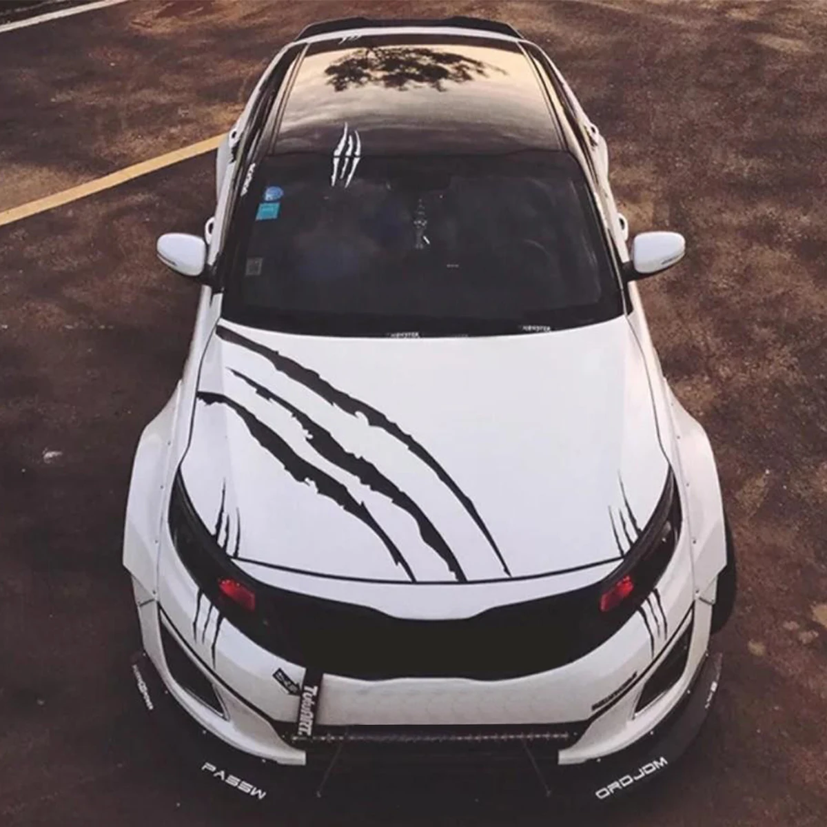 Car Claw Marks Sticker set Universal Vinyl Car Headlight Hood Decals Auto Body Decorative Stickers car Accessories Wholesale
