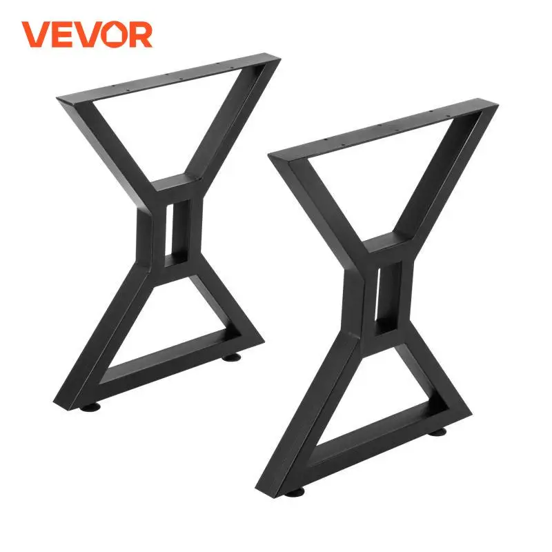 VEVOR 2PCS Table Legs Metal Simple DIY Table Feet Legs Bracket Furniture Hardware Accessories For Home Office Desk Table Parts