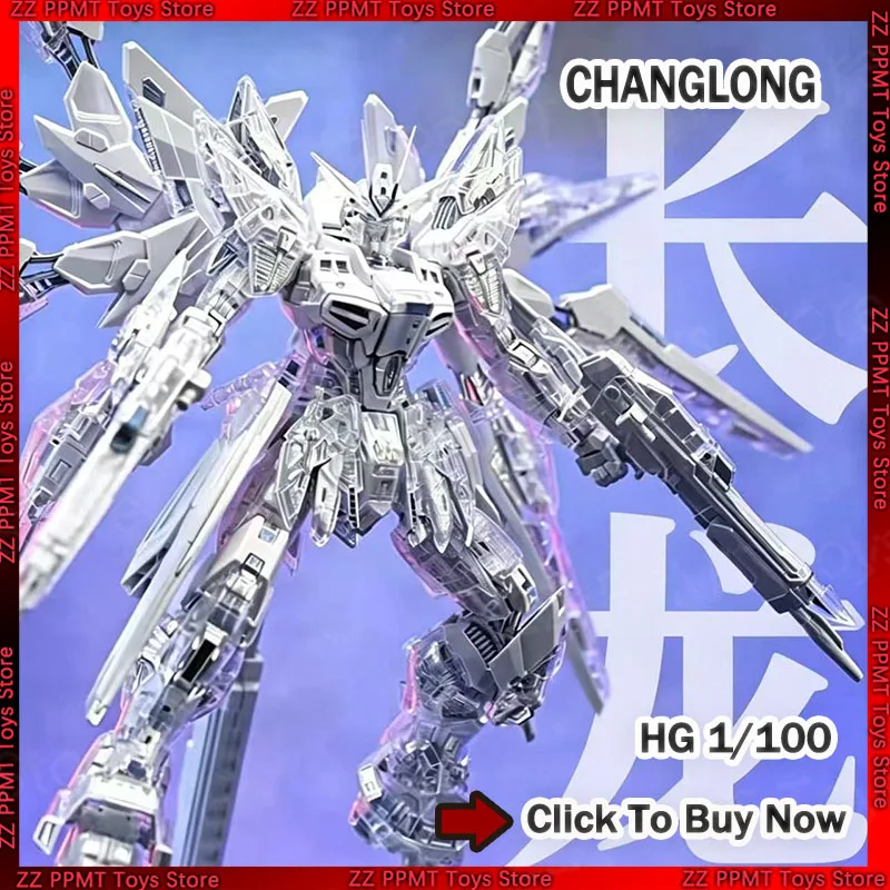 

CHANGLONG 7701 MGEX 1/100 Zgmf-X20a Strike Freedom Twilight Clear Coating Сборная модель Аниме Фигурка Робот Пластиковая модель
