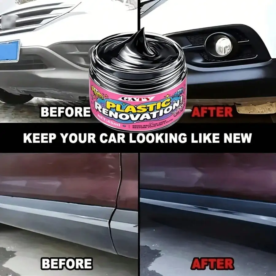 All-in-one tire shine for cars & motorcycles, anti-crack, brightens rubber, plastic and rims
