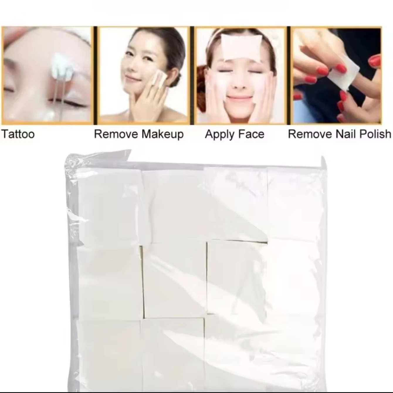 1200pcs Premium Soft Lint-Free Cotton Pads Absorbent Hypoallergenic Makeup Remover Cotton Rounds Gentle Facial Cleansing Toner
