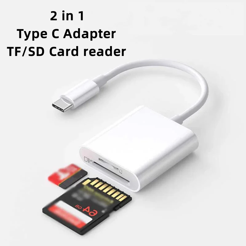 USB Type C Card Reader To SD TF Connection Smart Memory Camera Photo Transfer Adapter For Samsung Huawei Xiaomi Phone Accessorie