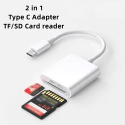 USB Type C Card Reader To SD TF Connection Smart Memory Camera Photo Transfer Adapter For Samsung Huawei Xiaomi Phone Accessorie