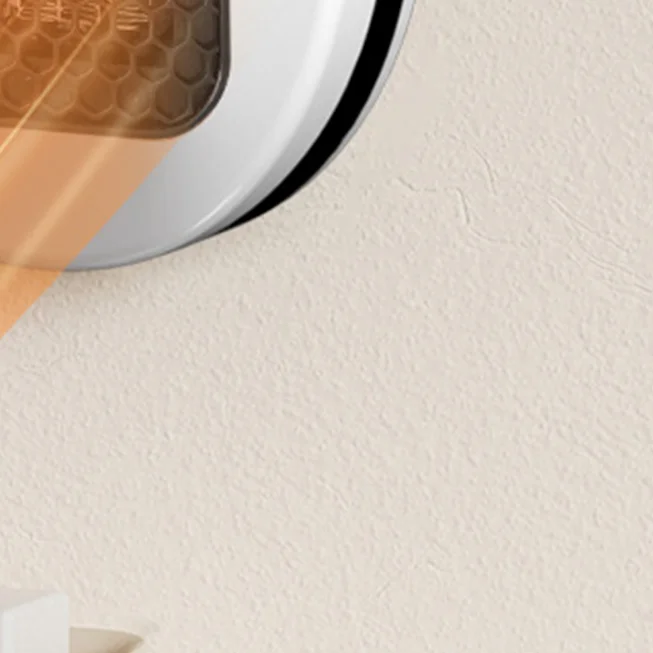 600W Mini Electric Heater Wall Mounted Hot Air Blower Plug In With Remote Control Houshold Heating Fan For Bedroom Bathroom