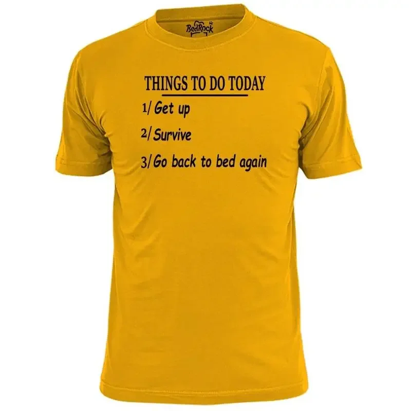 Lustiges T-Shirt für Herren mit der Aufschrift „Things To Do Today“.