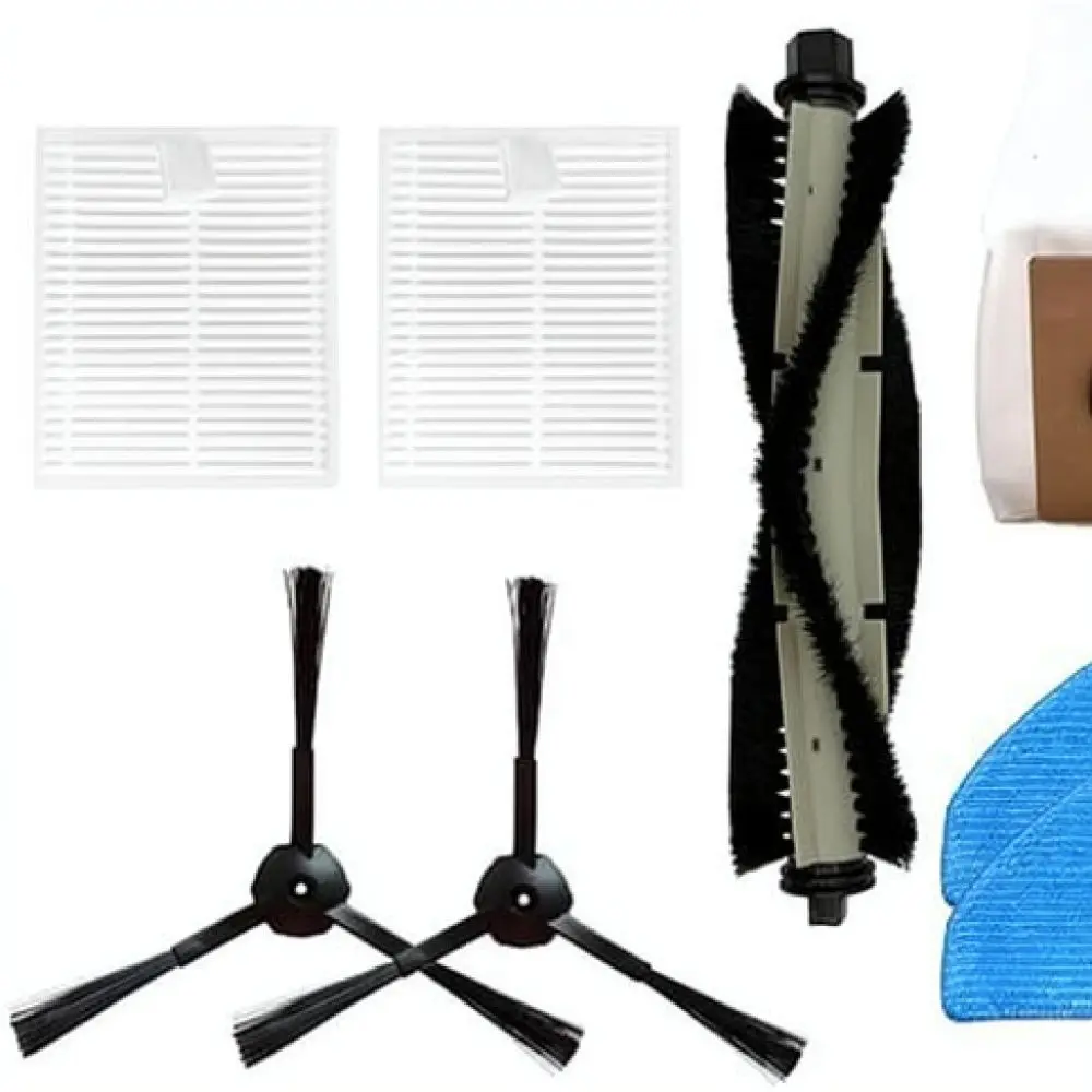 For For iLife A30 A30 Pro Vacuum Cleaner Maintenance Accessories Main Roller Brush Side Brushes Mop Cloths Hepa Filter Kit