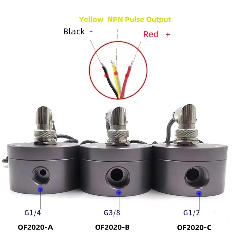 Oil Diesel Fuel Oval Gear Flow Meter Sensor