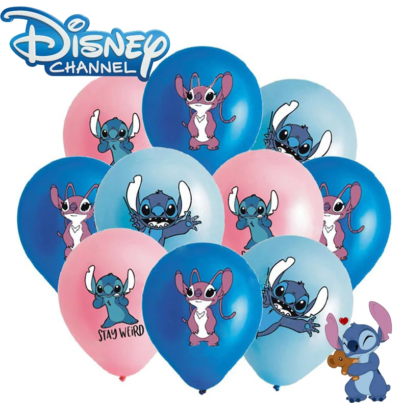 

1PCS 12Inch Disney Lilo & Stitch Latex Balloon Globo Boy Girl's Birthday Party Decoration Baby Shower Party Supplies Decoration