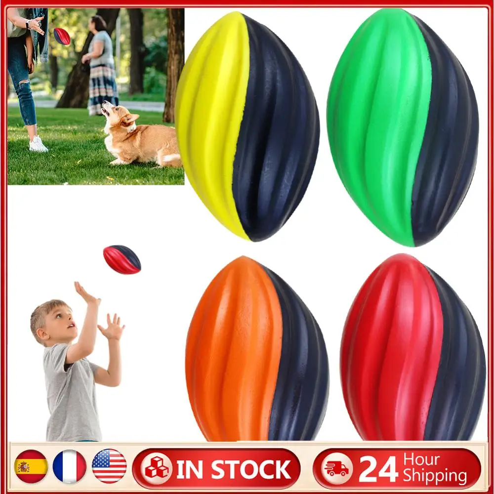 

Slow Rebound Spiral Rugby Ball Toss & Kick Practice Reusable Rugby Indoor Or Outdoor Use Training Rugby Ball For Training