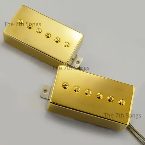 Humbucker Sized P90 Alnico II Neck 8.6K Bridge 9.8K Nickel Gold Electric Guitar single Coil Pickup