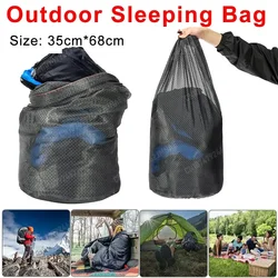 Mesh Drawstring Storage Sack Lightweight Stuff Sack Large Capacity Storage Sack for Sleeping Bag Hiking Travelling and Camping