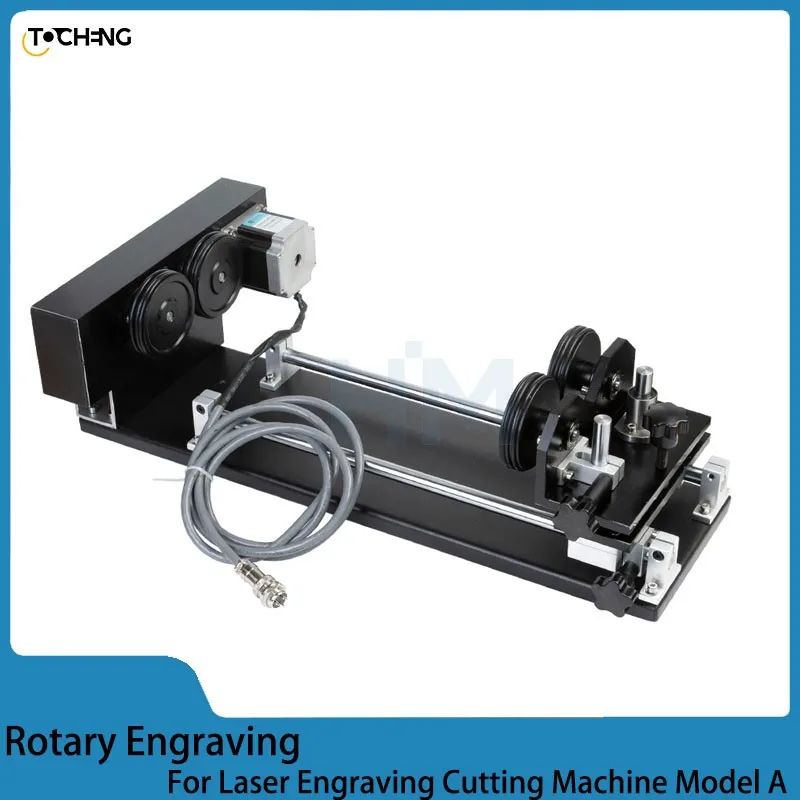 

Rotary Engraving Attachment with Rollers Stepper Motors for Laser Engraving Cutting Machine Model A