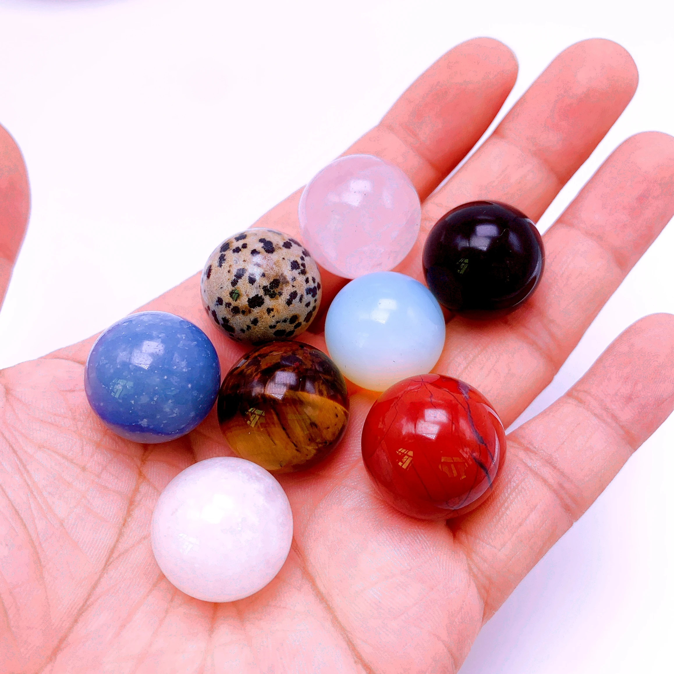 1pcs Natural 20mm Mini Sphere Amethyst Ball Gemstone Crystal Quartz Reiki Healing Mineral Round Bead Home Decor aquarium Gift