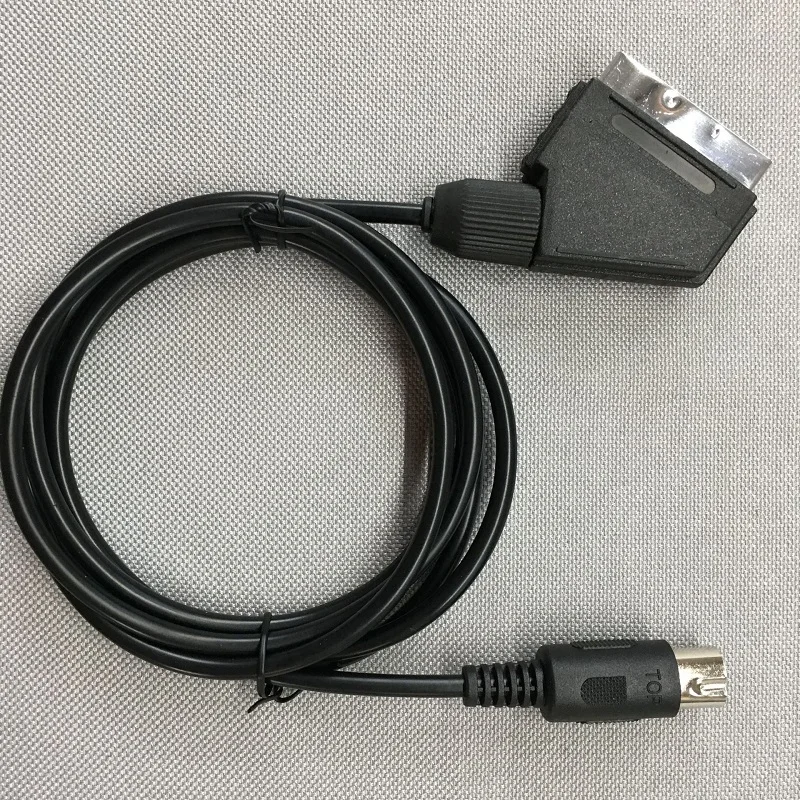 V-pin Scart Cable 1.8M Replacement Cable For Sega Megadrive 1 Genesis 1 Master System 1 RGB AV Scart Cable
