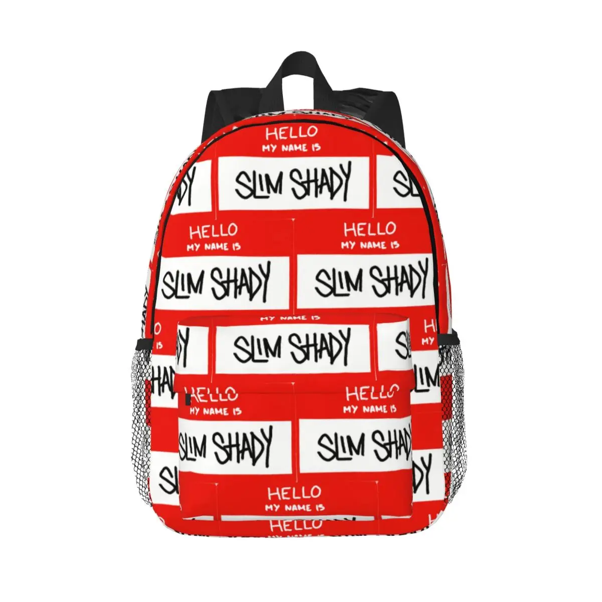 

Hello My Name Is Slim Shady Eminem Backpack Hot Sale Daypack Large Capacity Girls BookBag Shoulder Bag for Women Kids School Bag