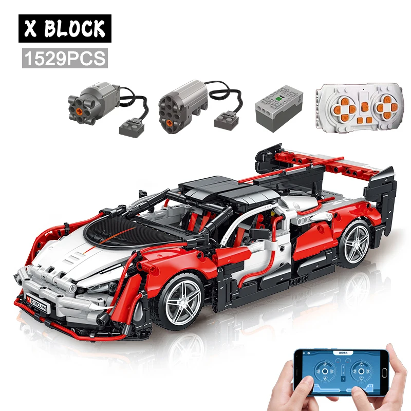 

Technical APP Remote Control Moter Power Concept Super Sports Cars Building Blocks Model Racing Set Boys Toys Gifts For Children