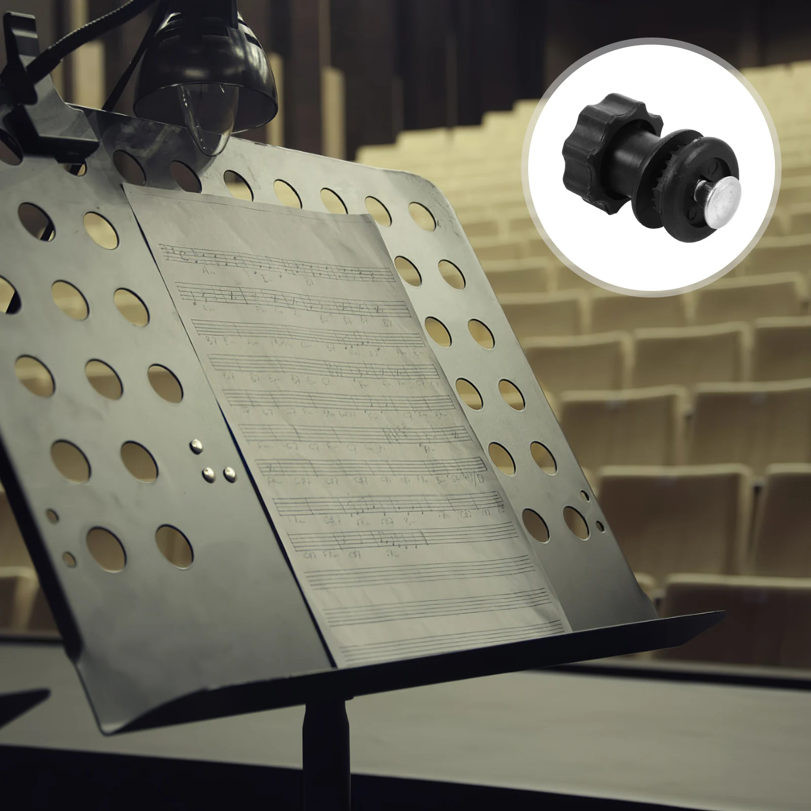 

Music Stand Fixing Knob Accessories Clamping Handle Appendix Plastic Book for Reading