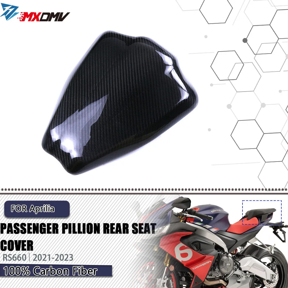 

For Aprilia RS660 RS 660 Tuono 660 2021- 2023 Carbon Fiber Passenger Pillion Rear Seat Cover Fairing Cowl Hump Spoiler