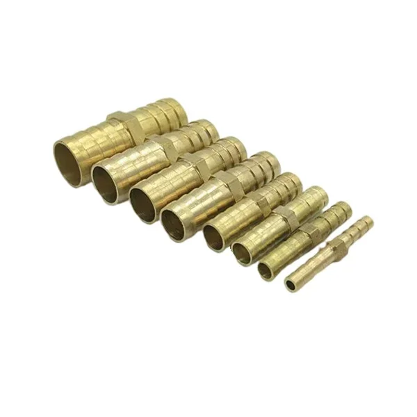 Brass Straight Hose Pipe Fitting Equal Barb 4mm - 25mm Gas Copper Barbed Coupler Connector Adapter