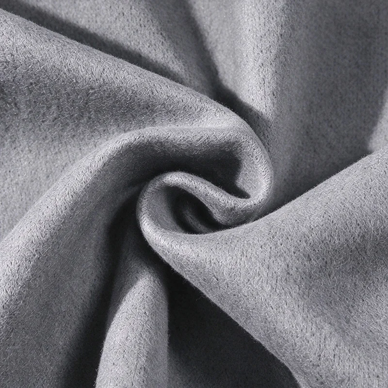 Herrenjacke aus gebürstetem Polyester, Reversjacke mit Knopfleiste/Reißverschluss und Tasche, bequeme, lässige Herbst- und Winterjacke für Büro und Business – Detail 2