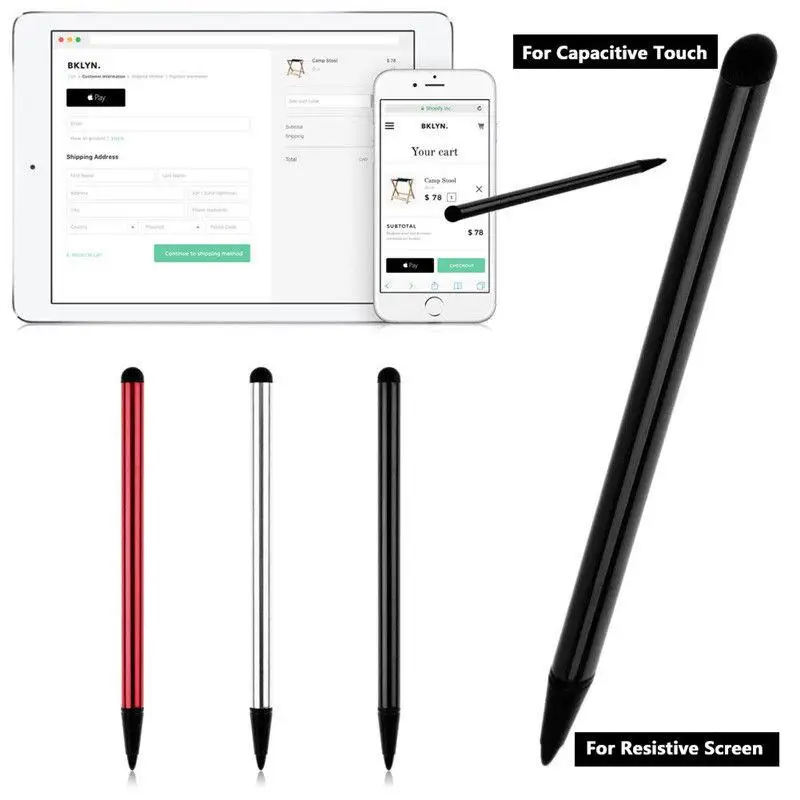 2Pcs ปากกาสัมผัสหน้าจอ Stylus สำหรับ Iphone Ipad Universal Touch ดินสอสำหรับแท็บเล็ตปากกา Stylus Pen สำหรับโทรศัพท์