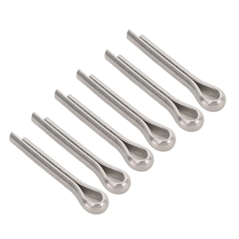 Boat Accessories 91490-30020-00 Outboard Propeller Silver 304 Stainless Steel Split Pin Cotter Pin Marine Cotter Pin Marine Use