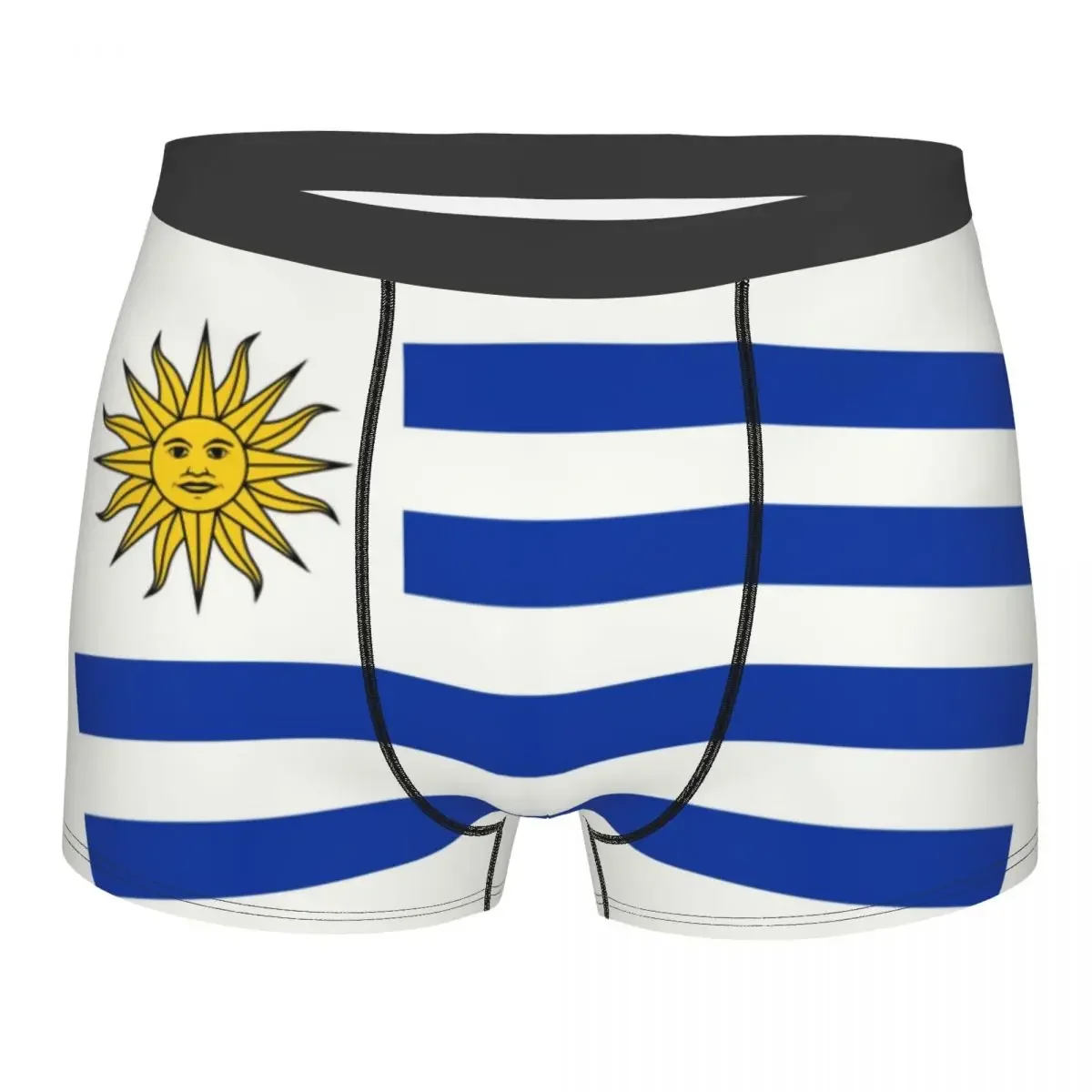 Bandera de Uruguay ropa interior hombres Sexy estampado personalizado Boxer Shorts bragas calzoncillos transpirables