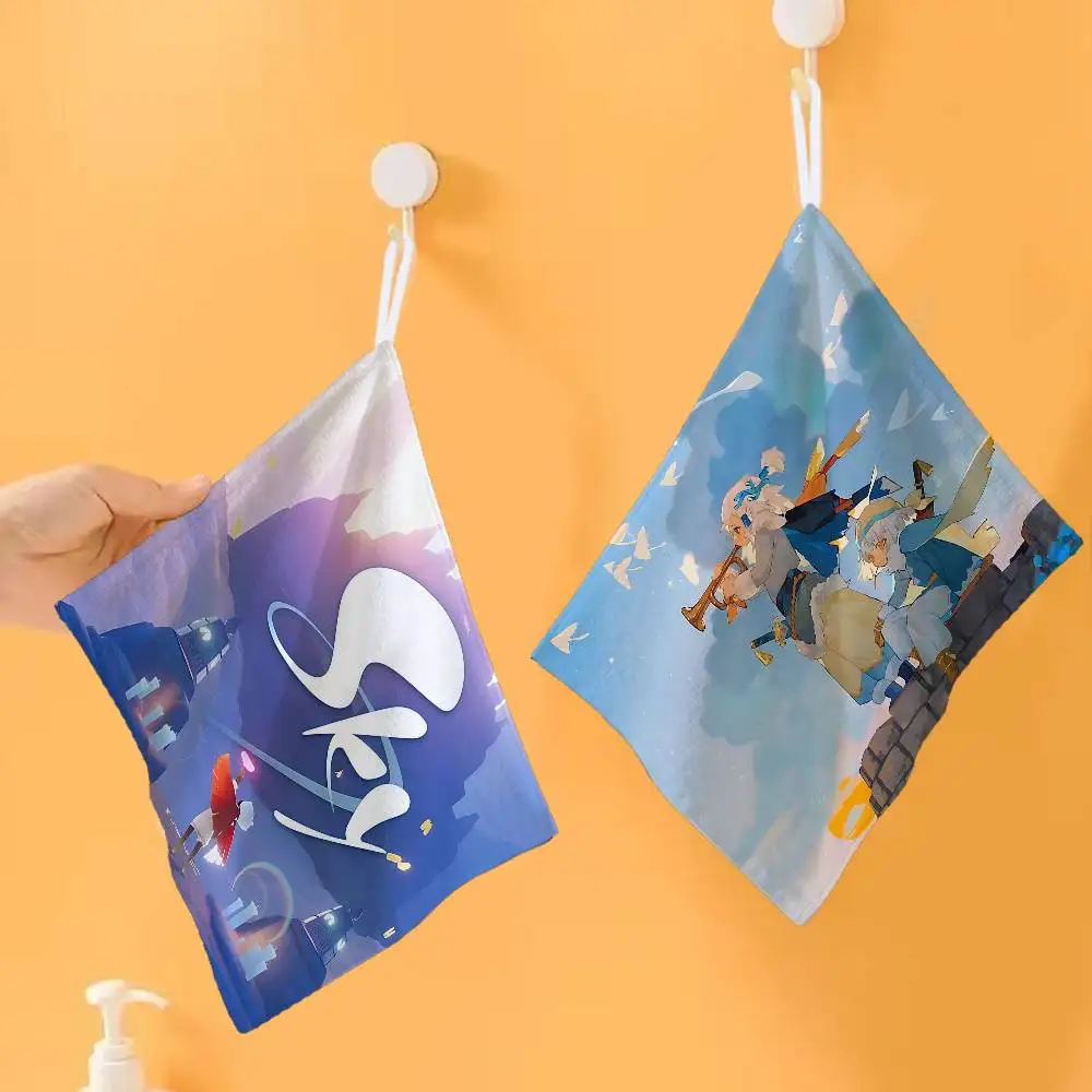 Sky Children Of The Light Household Hanging Towel, Polyester Cotton Hand Wiping Towel, Sturdy for Bathroom Bedroom